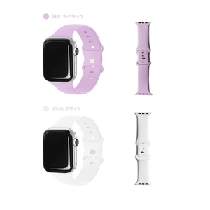 EGARDEN Apple Watch 49/45/44/42mm用SILICONE BAND ブラック EGD21777AWBK-イメージ16