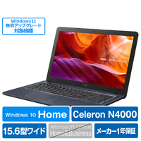 ASUS ノートパソコン VivoBook 15.6"/Celeron-N4000/4GB/HDD1TB/Win10Home スターグレー R543MA-GQ513T