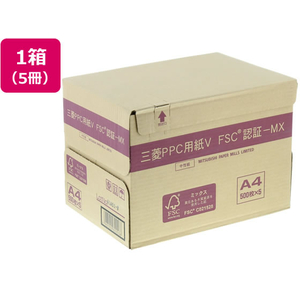 三菱製紙 PPC用紙V A4 500枚×5冊 FCC2343-イメージ1