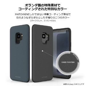 Matchnine Galaxy S9+用ケース PINTA ダークグレー(ペブル) MN89785S9P-イメージ8