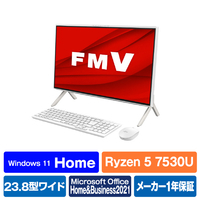富士通 一体型デスクトップパソコン ESPRIMO FHシリーズ ホワイト FMVF60H3W