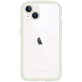 NATURALdesign iPhone 14/13用背面型ケース マットラバー加工 CHROME-CLEAR ピスタチオ IP22-61-CHC09