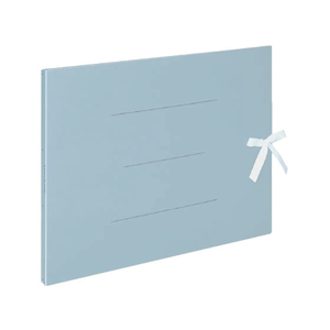 コクヨ ガバットファイル(紙製) A3ヨコ(ひも付き) 青 F856699-ﾌ-H948B-イメージ1