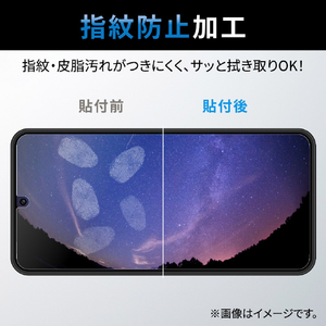 エレコム Galaxy S22用ガラスフィルム 高透明 PM-G221FLGG-イメージ5