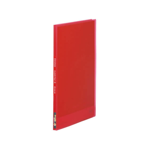 キングジム シンプリーズ クリアーファイル(透明)A4 20ポケット 赤 F878123-186TSPｱｶ-イメージ1