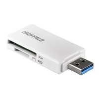 BUFFALO USB3．0 SD/microSD専用カードリーダー ホワイト BSCR27U3WH