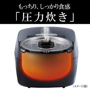 タイガー 圧力IH炊飯ジャー(5．5合炊き) マットブラック JPV-G100KM-イメージ6