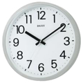 リズム時計 フラットフェイスDN 掛時計 シルバーメタリック色(白) 4KGA06DN19