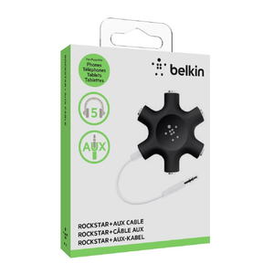 BELKIN スピーカーアンドステレオスプリッター ロックスター ブラック F8Z274BTBLK-イメージ3