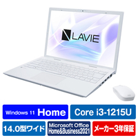NEC ノートパソコン e angle select LAVIE N14 パールホワイト PC-N1435GAW-E3