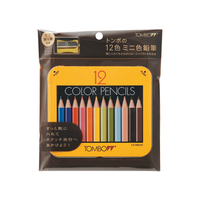 トンボ鉛筆 ミニ色鉛筆12色 NQ削り器付きパック F829400-BCA-151