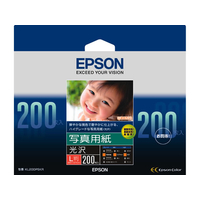 エプソン 写真用紙〈光沢〉 L判 200枚 F840896-KL200PSKR