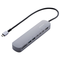 エレコム USB Type-Cデータポート/固定用台座付ドッキングステーション シルバー DSTC22SV