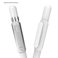 araree Apple Pencil用クリップ A-CLIP (2個入り) クリア&ホワイト AR20809