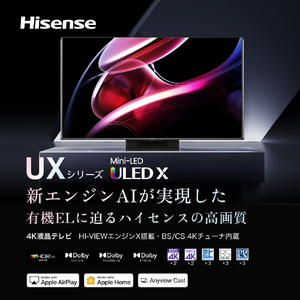 ハイセンス 65V型4Kチューナー内蔵4K対応液晶テレビ UXシリーズ 65UX-イメージ13