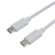 イツワ商事 USB Type-C to C 充電通信ケーブル(1m) ホワイト MTCD2302WH-イメージ2