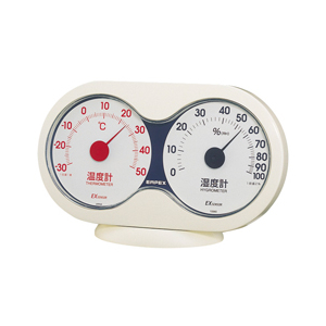 エンペックス 温湿度計 アキュート オフホワイト TM2781-イメージ1