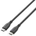 エレコム USB-C to USB-C 充電ケーブル(2．0m) PD対応 最大60W 超急速 シリコン素材 なめらか 柔軟性 高耐久 グレー MPA-CCSS20GY