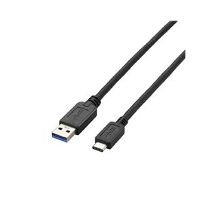エレコム USB3．1ケーブル(A-TypeC) 1．5m ブラック USB3-AC15BK-イメージ1
