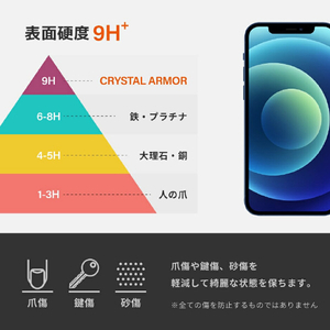 CRYSTAL ARMOR iPhone 15 Pro用耐衝撃ガラス 超薄 0．15mm GI32-15-イメージ4