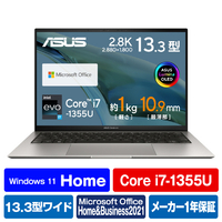 ASUS ノートパソコン Zenbook S 13X OLED バサルトグレー UX5304VA-NQI7WS