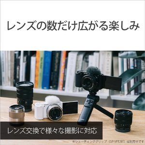 SONY デジタル一眼カメラ・ボディ VLOGCAM ZV-E10 ホワイト ZV-E10 W-イメージ14
