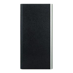 パワーサポート フリップジャケット for iPhone 7 本牛革型押し ブラック PBL-37-イメージ1
