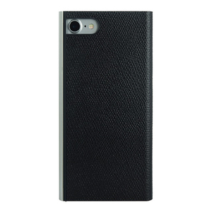 パワーサポート フリップジャケット for iPhone 7 本牛革型押し ブラック PBL-37-イメージ2