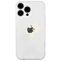 168cm iPhone 14 Pro用ソフトクリアケース Pro リンゴとくまちゃん 16823837I14P