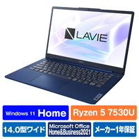 NEC ノートパソコン LAVIE N14 Slim ネイビーブルー PC-N1455HAL
