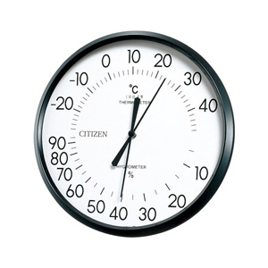リズム時計 温湿度計 白 9CZ013-003-イメージ1
