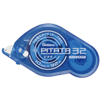 ゼネラル テープのり PITATA32 本体 クリアブルー F876570-GB-601B