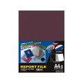 コクヨ レポートファイル A4タテ 2穴 40枚収容 赤 5冊 F817653-ﾌ-S100R
