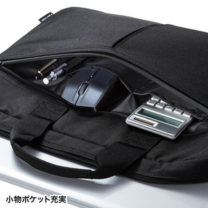 サンワサプライ PCインナーバッグ(15．6型ワイド) ブラック BAG-INA4LN2-イメージ3