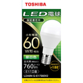 東芝 LED電球 E17口金 全光束760lm(5．9W小形電球タイプ) 昼白色相当 LDA6N-G-E17S60V2