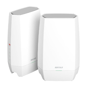バッファロー AirStation Wi-Fi 6E 対応トライバンドルーター 2台セット ホワイト WNR-5400XE6P/2S-イメージ1