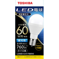 東芝 LED電球 E17口金 全光束760lm(5．9W小形電球タイプ) 昼光色相当 LDA6D-G-E17S60V2