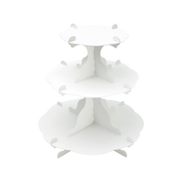 タカ印 組立式 3段テーブル ホワイト 3サイズ FC81067-44-5820