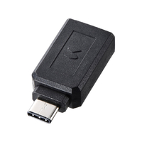 サンワサプライ Type-C USB A変換アダプタ ブラック AD-USB28CAF