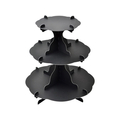 タカ印 組立式 3段テーブル ブラック 3サイズ FC81068-44-5821