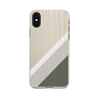 Man&Wood iPhone XR用天然木ケース Gray Suit I13866I61