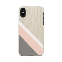 Man&Wood iPhone XR用天然木ケース Pink Suit I13867I61