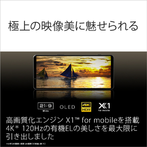 SONY SIMフリースマートフォン Xperia 1 V ブラック XQ-DQ44 B3JPCX0-イメージ8