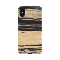 Man&Wood iPhone XR用天然木ケース White Ebony I13875I61