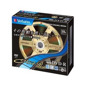 Verbatim 録画用DVD-R 4．7GB 1-16倍速対応 CPRM対応 10枚入り VHR12JC10V1-イメージ1