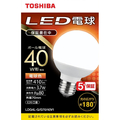 東芝 LED電球 E26口金 全光束410lm(3．7W ボール電球G70タイプ 広配光タイプ) 電球色相当 LDG4L-G/G70/40V1