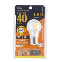 オーム電機 LED電球 E17口金 全光束476lm(3．6W特殊電球サイズ) 電球色相当 LDA4L-E17 C6/PS35