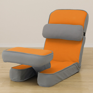 ニトリ ゲーミング座椅子 オレンジ ｹﾞ-ﾐﾝｸﾞｻﾞｲｽ2 OR-イメージ3