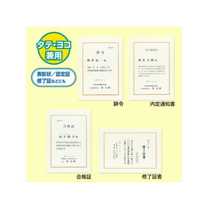 オキナ OA対応辞令・賞状用紙 A4 10枚 F121611-SZA4-イメージ4