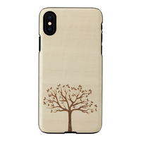 Man & Wood iPhone XS Max用天然木ケース Apple tree I13885I65